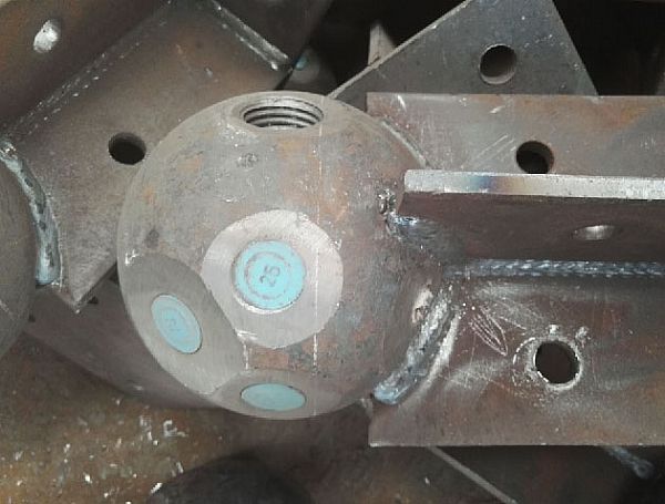 天门螺栓球球塞，网架配件