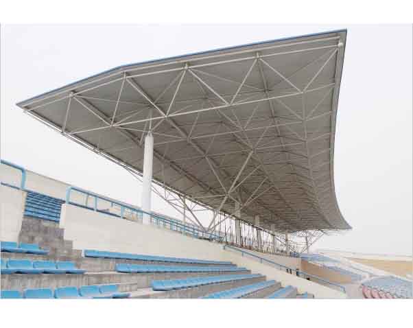 天门河南理工大学体育场看台网架